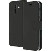 Accezz Wallet Softcase Bookcase voor de Samsung Galaxy J6 - Zwart