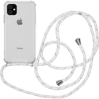 IMoshion Transparante Backcover met koord voor de Apple iPhone 11 - Wit Zilver