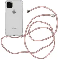 IMoshion Transparante Backcover met koord voor de Apple iPhone 11 Pro Max - Rosé Goud