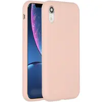Accezz Liquid Silicone Backcover voor de Apple iPhone Xr - Roze