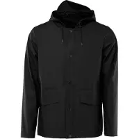 Rains Regenjas Short Hooded Coat Black-XXS / XS