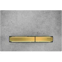 Geberit Bedieningsplaat Sigma 50 voor 2-toets Spoeling Messing Goud / Betonlook