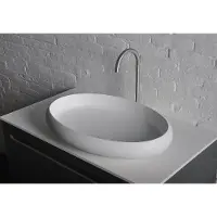 SSI Design Wyoming wastafel Solid Surface 60x40x11,2cm