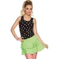 Vegaoo Mini rok neon groen (fluor groen)