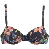 LASCANA Bikinitop 'Malia' antraciet / koraal