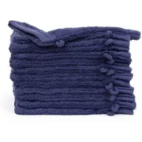 The One Towelling 6-PACK: Washandjes Organic - 16 x 21 cm Kleur: Denim