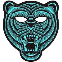 Atosa Tijger Led-masker