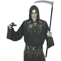 Widmann - Opvouwbare Zeis 101 Centimeter - Zwart - Halloween - Verkleedkleding