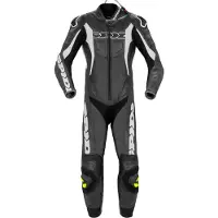 Spidi Sport Warrior Pro, leren pak, 1 stuk, geperforeerd ,zwart/witte ,48