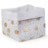 Childhome Canvas mand gold dots 32x32x29cm