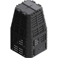 VidaXL Compostbak 1000 l 93,3x93,3x146 cm zwart