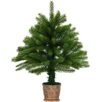 vidaXL Kunstkerstboom, natuurgetrouwe naalden, 65 cm, groen