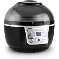 Klarstein VitAir Heteluchtfriteuse zwart 1400W grillen bakken 9 Liter