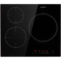 Klarstein Delicatessa 3 inductiekookplaat 3 zones 5800W glaskeramiek zwart
