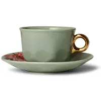 Essenza Galerij koffiekop & schotel - Groen