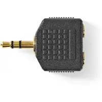 Nedis Stereo Audioadapter | 3,5 mm male - 2x 3,5 mm female | 10 stuks | Zwart Nedis