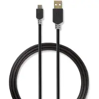 Ginza.se USB-Kabel | USB-A Male naar USB Micro-B Male | 480 Mbps | 2 m | 1 stuks - CCBW60500AT20 CCBW60500AT20