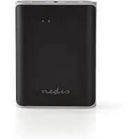 Nedis UPBK10000BK Power Bank 10000 Mah 2-usb-a Outputs 3.1a Micro Usb Input Black