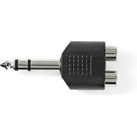 Nedis Stereo Adapter 6,35mm Jack Male To 2x RCA Female