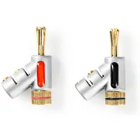 Nedis Banaanstekker | | 5 stuks (24K verguld, Mannelijk, 7.0 mm)