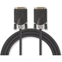 Nedis ccbp32000at20 dvi-kabel dvi-d 24+1-pins male - dvi-d 24+1-pins male 2,0 m antraciet