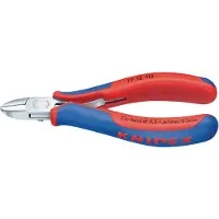 Knipex 77 12 115 Elektronica en fijnmechanica Zijkniptang Met facet 115 mm