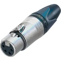 Neutrik NC4FXX XLR-connector Bus, recht Aantal polen: 4 Zilver 1 stuk(s)