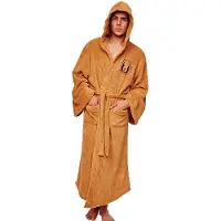 Eurowebbiz Disney Zachte fleece badjas - : Jedi master met capuchon - Lichtbruin - One size