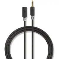 Nedis 3,5 mm Verlengkabel 5 Meter Zwart