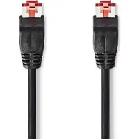 Nedis CAT6 Netwerkkabel | RJ45 Male | RJ45 Male | U/UTP | 30.0 m | Rond | PVC | Zwart | Label - CCGL85200BK300