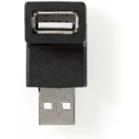 Nedis USB A 2.0 mannelijk - USB A 2.0 vrouwelijk adapter -