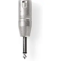 Nedis XLR (m) naar 6.35 mm jack (m) adapter - Nedis (Mono, 3-pin)