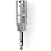 Nedis XLR (m) naar 6.35 mm jack (m) adapter - Nedis (Stereo, 3-pin)