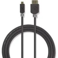 Nedis High Speed HDMI - Micro HDMI kabel 2.0m antraciet