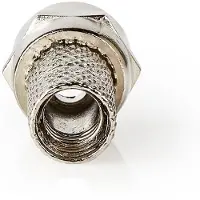 Nedis F-connector | Mannelijk | Voor 5,0mm-coaxkabels | 25 stuks | Metaal Nedis
