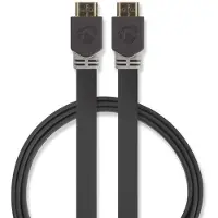 Nedis platte HDMI kabel - versie 1.4 (4K 30Hz) / zwart - 2 meter