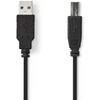 Nedis USB-A - USB-B kabel | USB2.0 | tot 2A | 5 meter