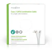 Nedis IEC CAT6 Combikabel | RG59 | Eca | 50.0 m | Wit | 1 stuks - CSGG4500WT500