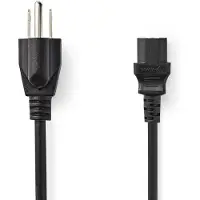 Nedis Voedingskabel | Stekker Type B (USA) - IEC-320-C13 | 2,0 m | Zwart