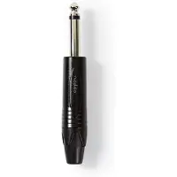 Nedis 6.35 mm jack plug | M | (Mono, Metaal)
