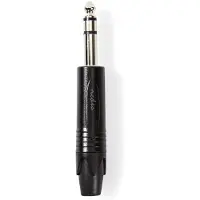 Nedis 6.35 mm jack plug | M | (Stereo, Metaal)
