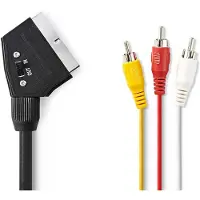Nedis Omschakelbare SCA RT Scart kabel - 3X RCA