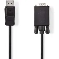 Nedis DisplayPort - VGA-kabel | DisplayPort male - VGA male | 1,0 m | Zwart