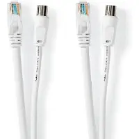 Nedis Netwerk en coax kabel | | Met Connectoren | 1.5 m (Cat6, Wit)