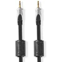 Nedis 3.5 mm jack kabel | | 10 meter (Stereo, Verguld, 100% koper)