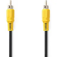 Nedis Composiet video kabel | | 5 meter (Tulp naar tulp, Vernikkeld)