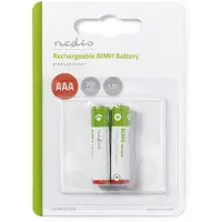 Nedis Oplaadbare AAA batterij - - 2 stuks (NiMH, 700 mAh, 1.2 V)