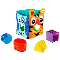 Lamaze Zacht Vormenstoof m. Dierenmotief - Multicolour - - OneSize - Vormenstoven