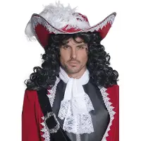 Vegaoo Rode piratenhoed voor volwassenen - Verkleedhoofddeksel - One size