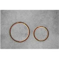 Geberit Bedieningsplaat Sigma 50 Round voor 2-toets Spoeling Rosé Goud / Betonlook